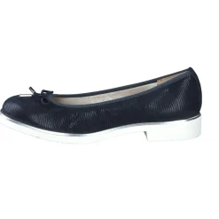 Cinzia Valle – Ballerinas aus geprägtem Leder Blau