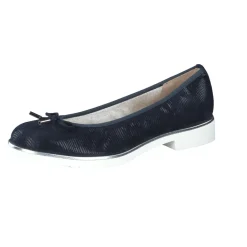 Cinzia Valle – Ballerinas aus geprägtem Leder Blau