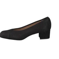 Cinzia Valle – Blockabsatz-Pumps aus Veloursleder schwarz