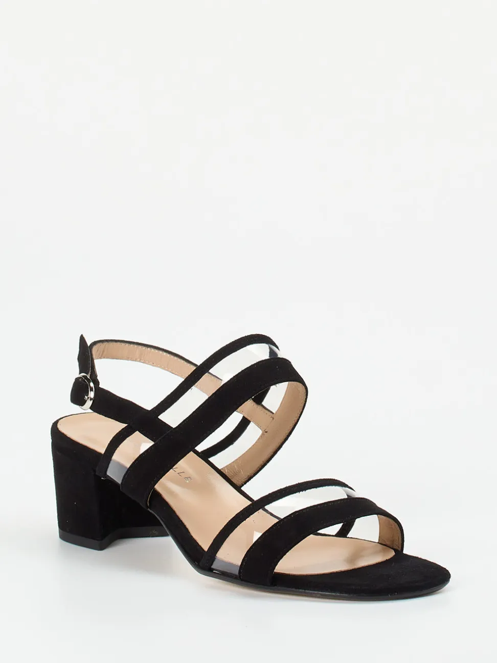 Cinzia Valle – Sandale aus Veloursleder in Schwarz