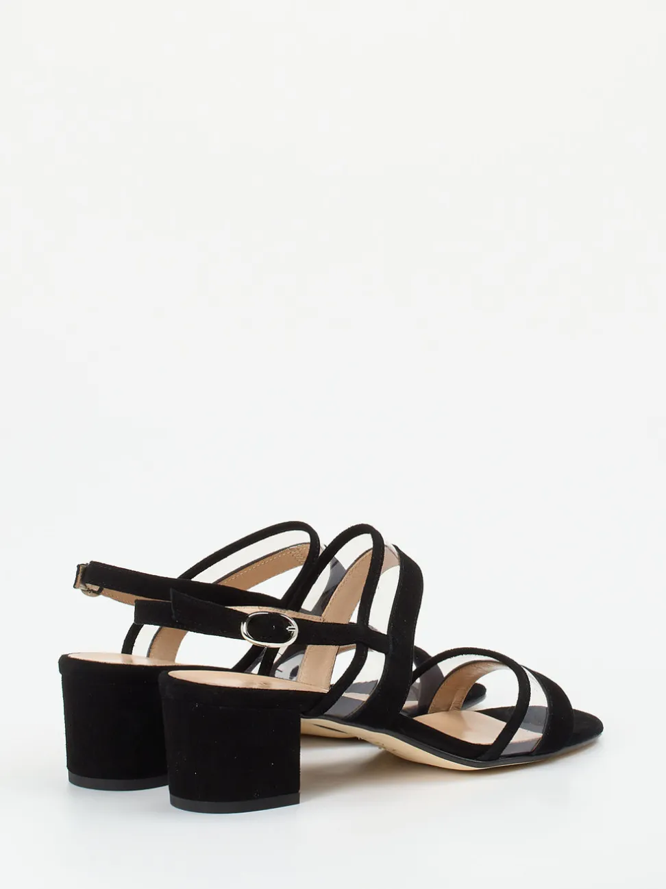 Cinzia Valle – Sandale aus Veloursleder in Schwarz