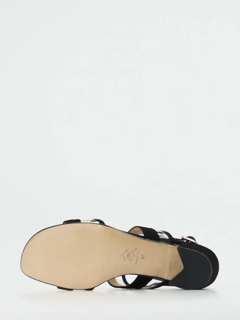 Cinzia Valle – Sandale aus Veloursleder in Schwarz