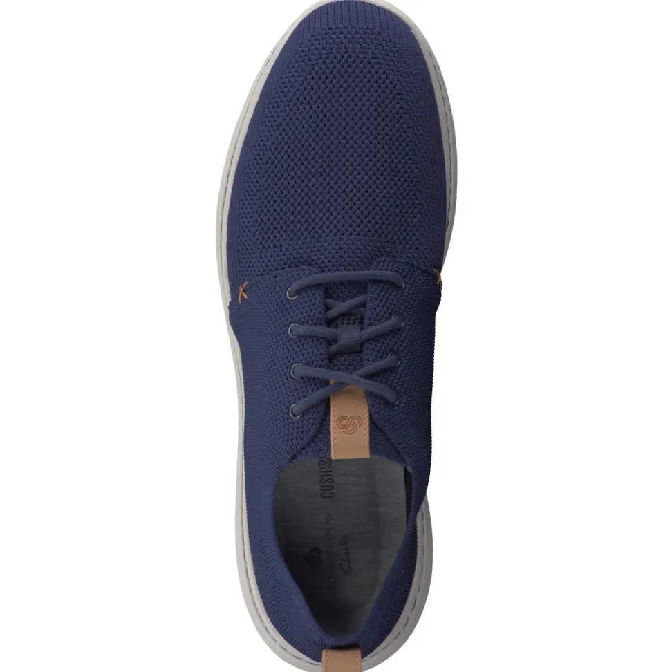 Clarks – Freizeitsneaker aus Textil in Marineblau