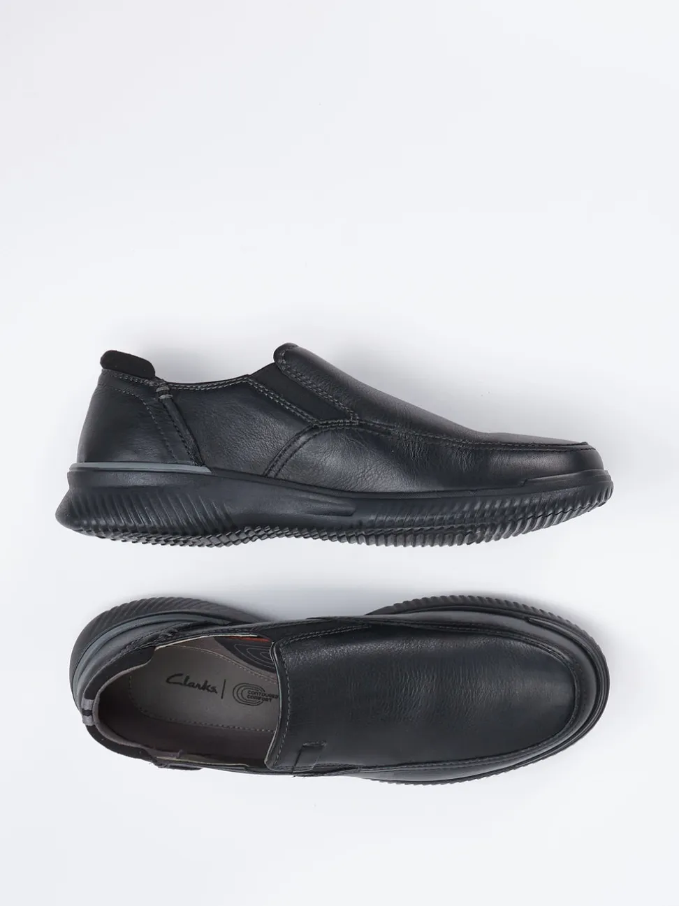 Clarks – Herren-Slipper aus Kalbleder schwarz