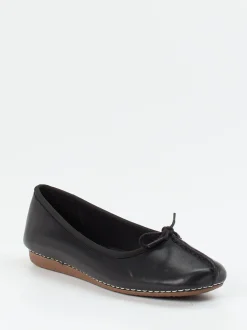 Clarks – Komfort-Ballerinas aus Kalbleder Schwarz