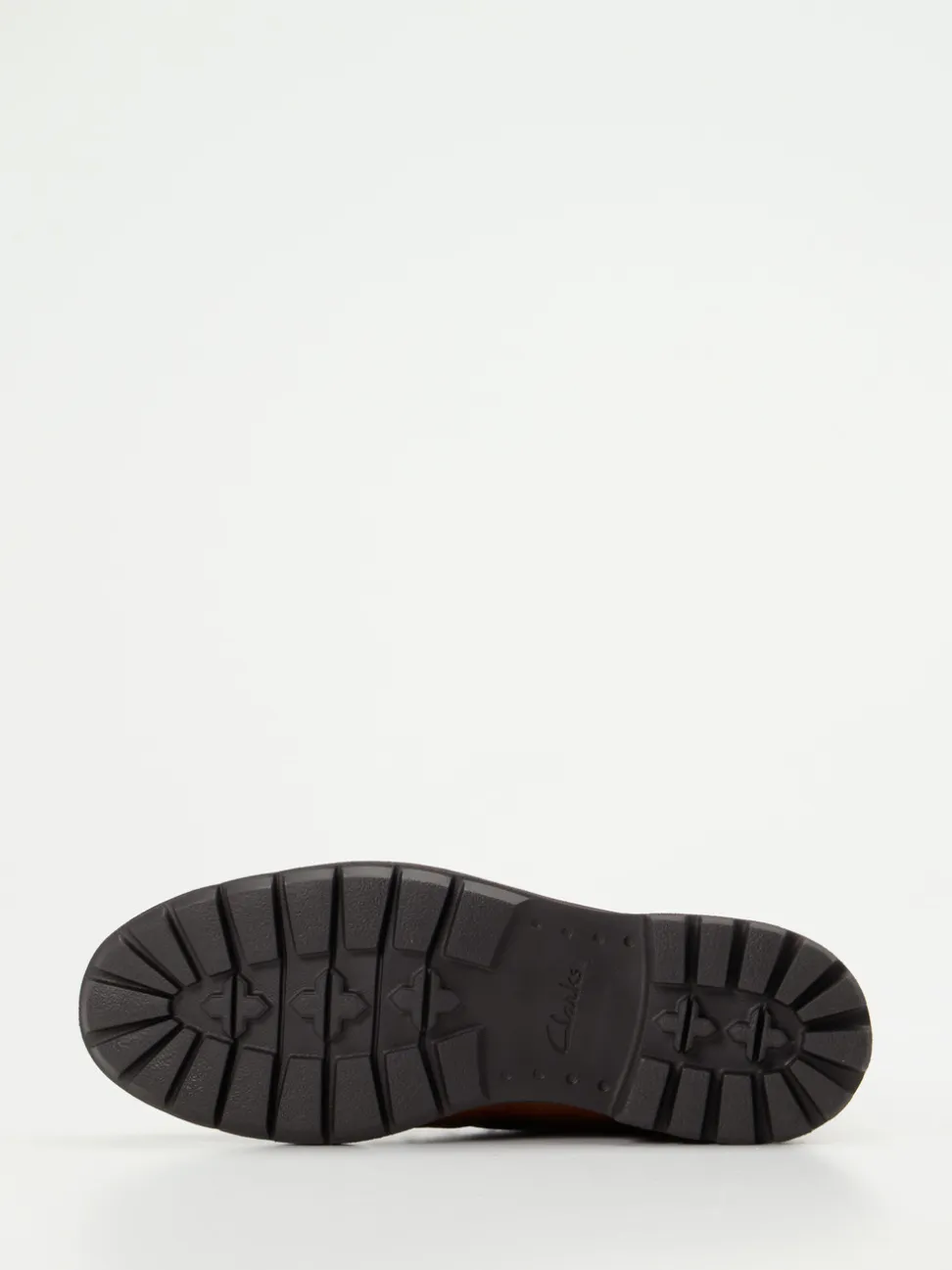 Clarks – Schnürboots aus Glattleder cognacbraun