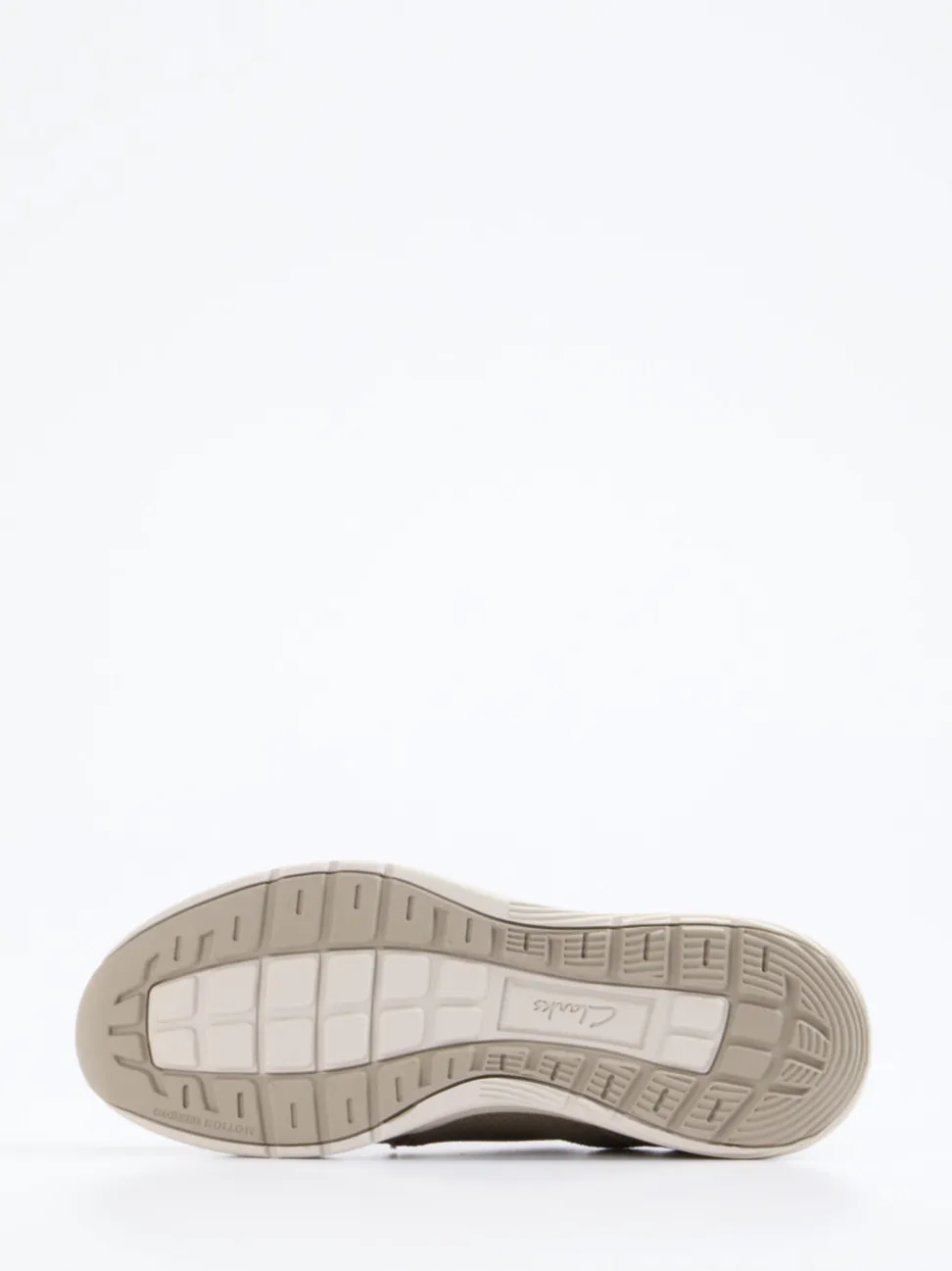 Clarks – Sneaker aus Stricktextil in Sandbeige