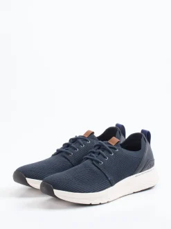 Clarks – Strick-Sneaker aus Textil in Dunkelblau