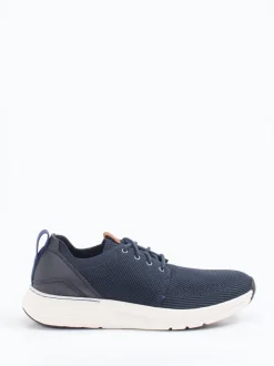 Clarks – Strick-Sneaker aus Textil in Dunkelblau