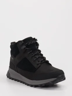 Clarks – Wanderschuh aus Leder und Textil schwarz