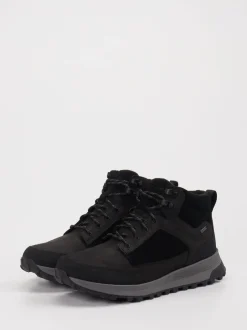 Clarks – Wanderschuh aus Leder und Textil schwarz