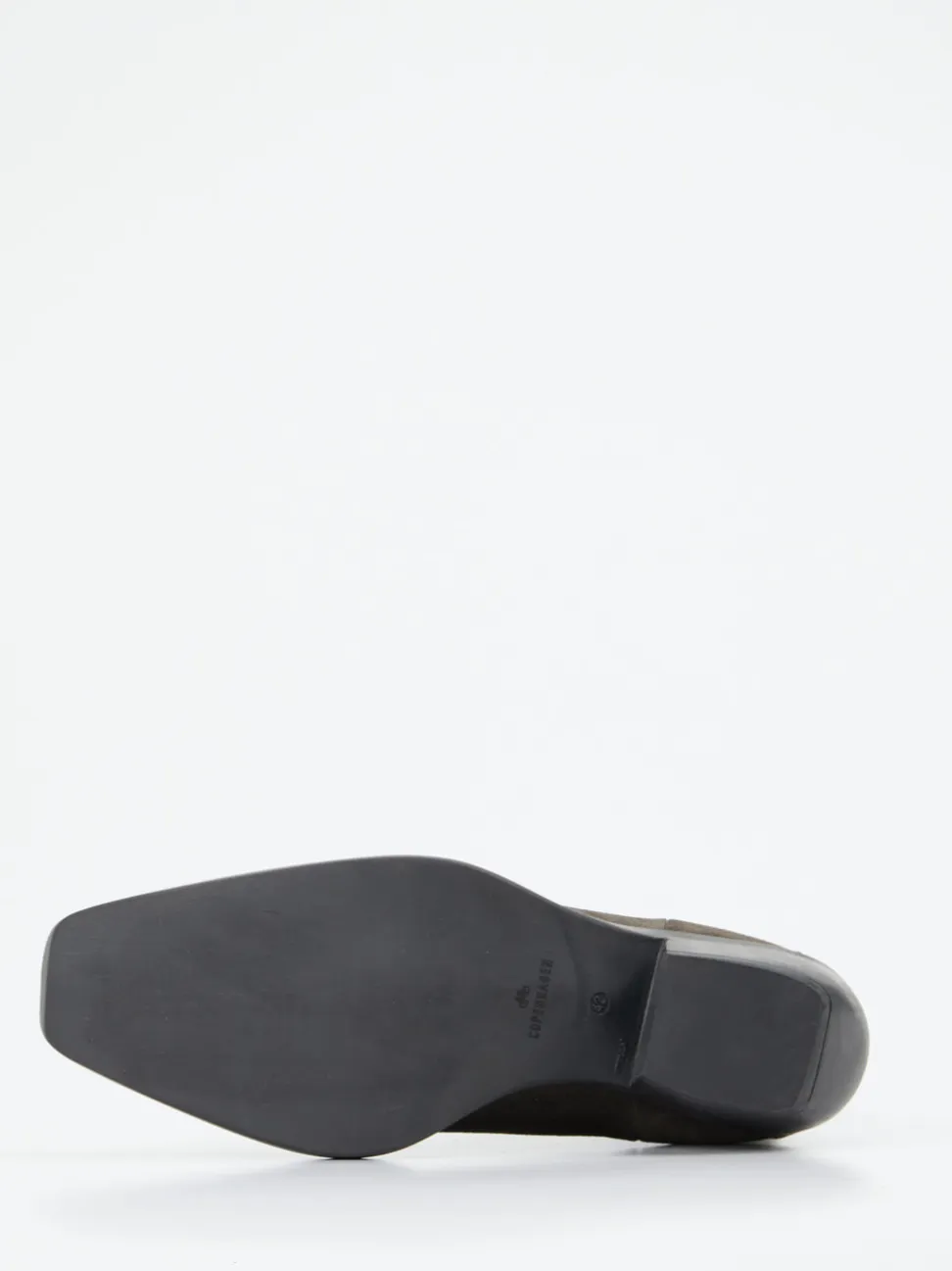 Copenhagen – Chelsea Boots aus Veloursleder olivgrau