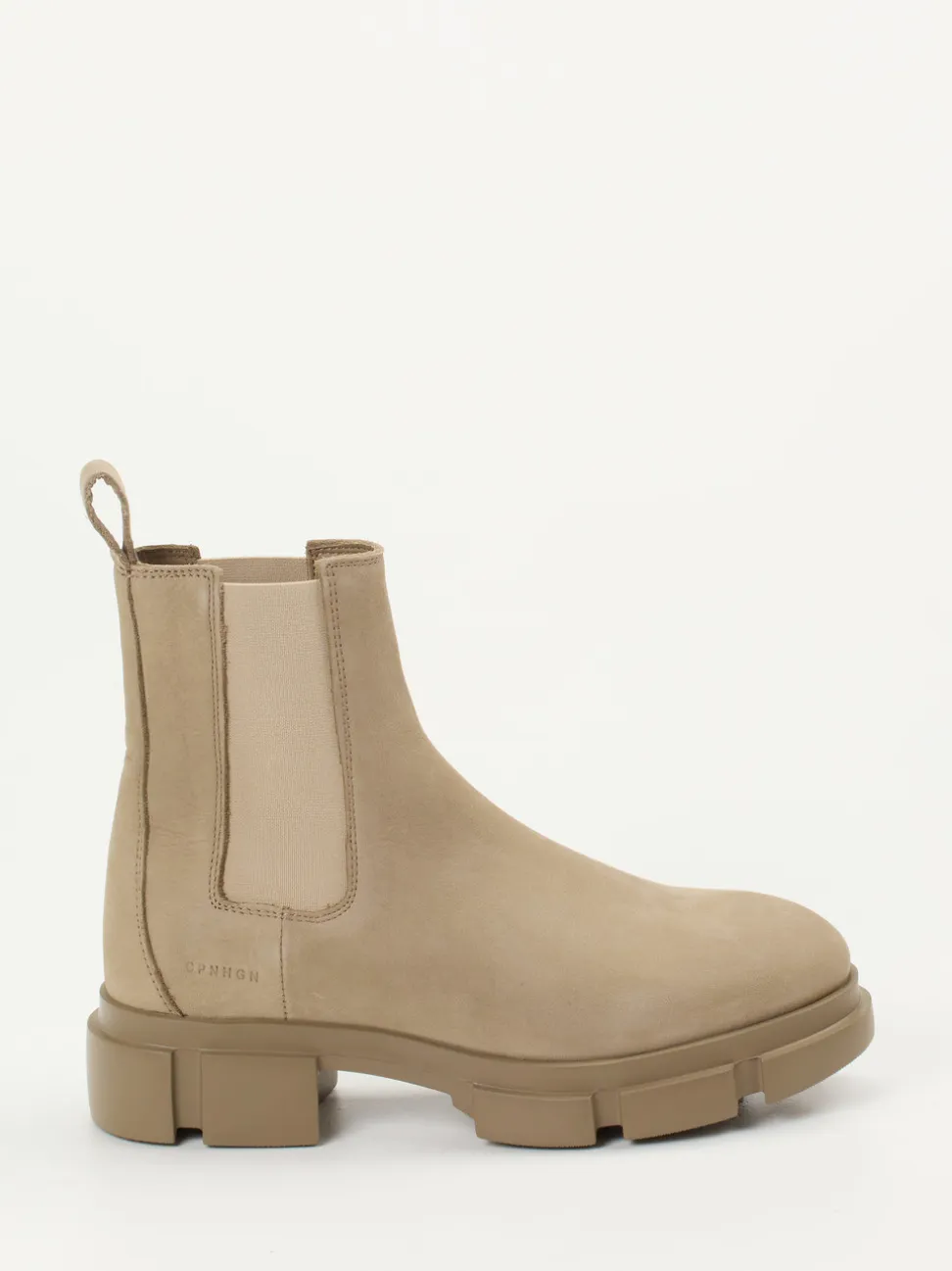 Copenhagen – Chelsea Boots aus Nubukleder beigebraun