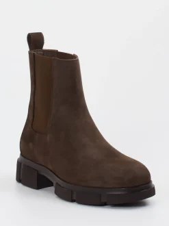 Copenhagen – Chelsea Boots aus Nubukleder dunkelbraun
