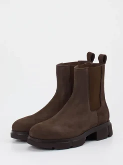 Copenhagen – Chelsea Boots aus Nubukleder dunkelbraun