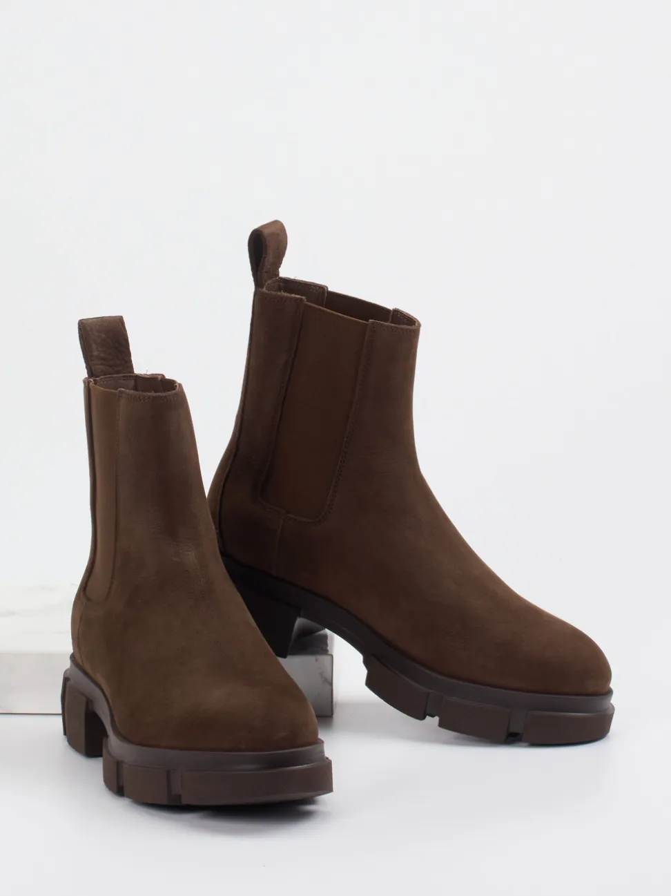 Copenhagen – Chelsea Boots aus Kalbleder schokobraun