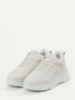 Copenhagen – Chunky Sneaker aus Nubukleder hellgrau