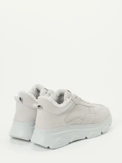 Copenhagen – Chunky Sneaker aus Nubukleder hellgrau