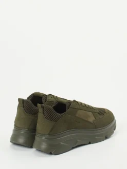 Copenhagen – Chunky Sneaker aus Nubukleder olivgrün