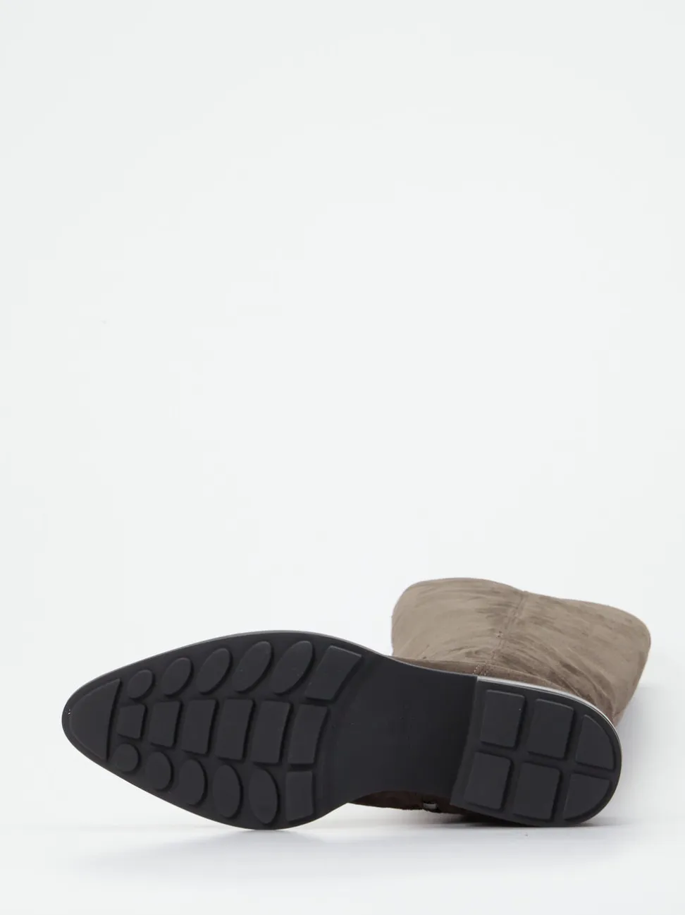 Copenhagen – Kniehohe Stiefel aus Veloursleder Dunkelbraun