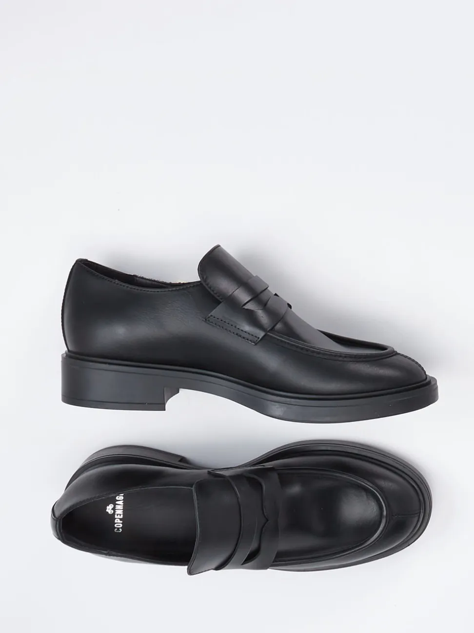 Copenhagen – Loafer aus Kalbleder schwarz glänzend