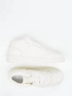 Copenhagen – Mid-Top Sneaker aus Kalbleder cremeweiß