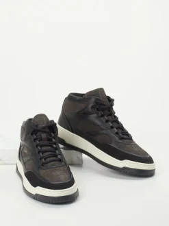 Copenhagen – Mid-Top Sneaker aus Kalbleder dunkelbraun