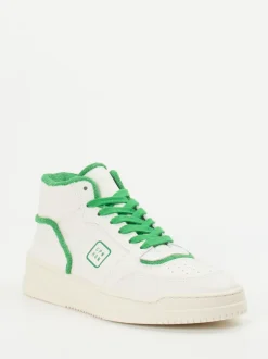 Copenhagen – Mid-Top Sneaker aus Kalbleder Weiß