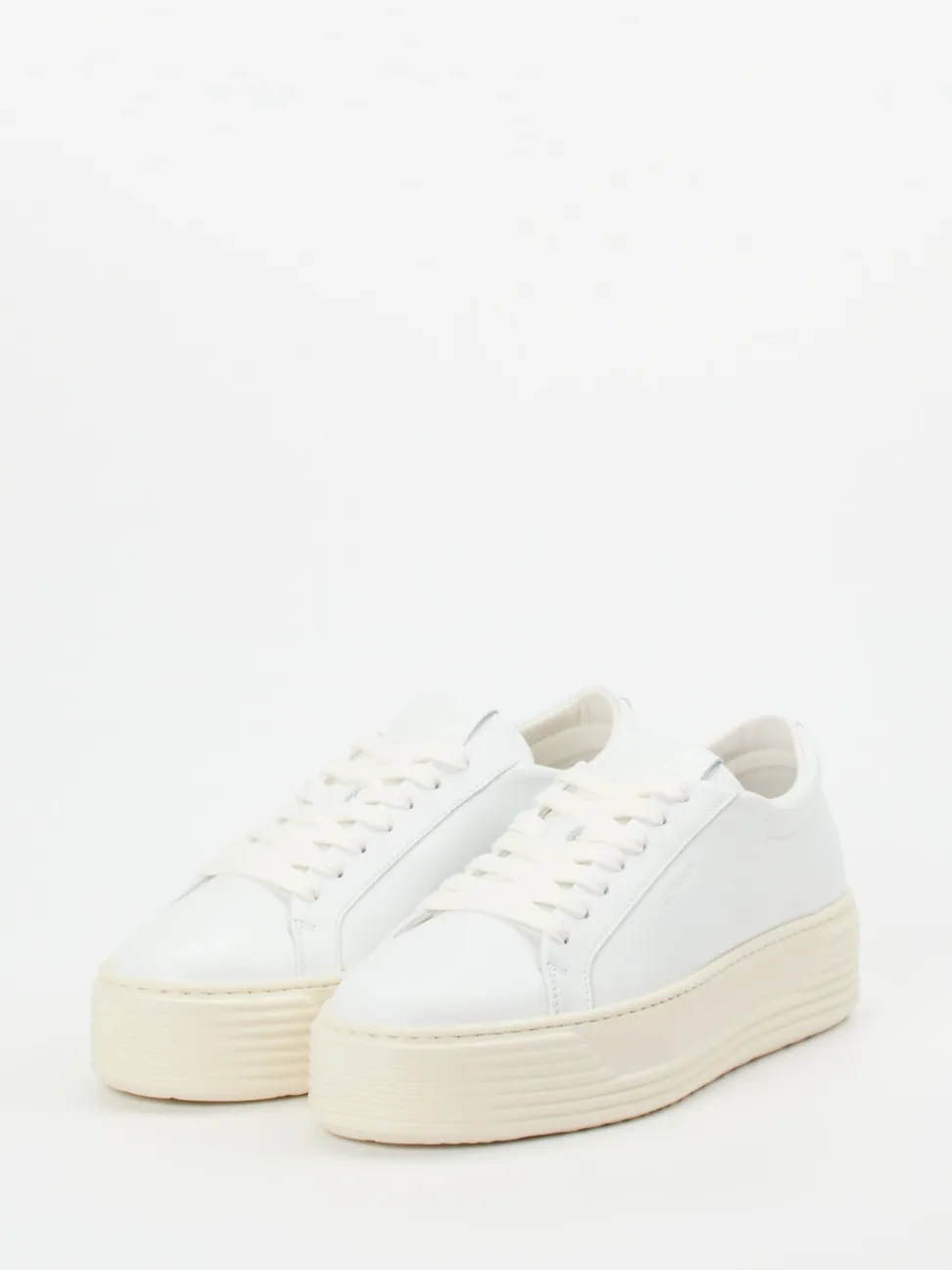 Copenhagen – Plateau-Sneaker aus Lammleder Weiß