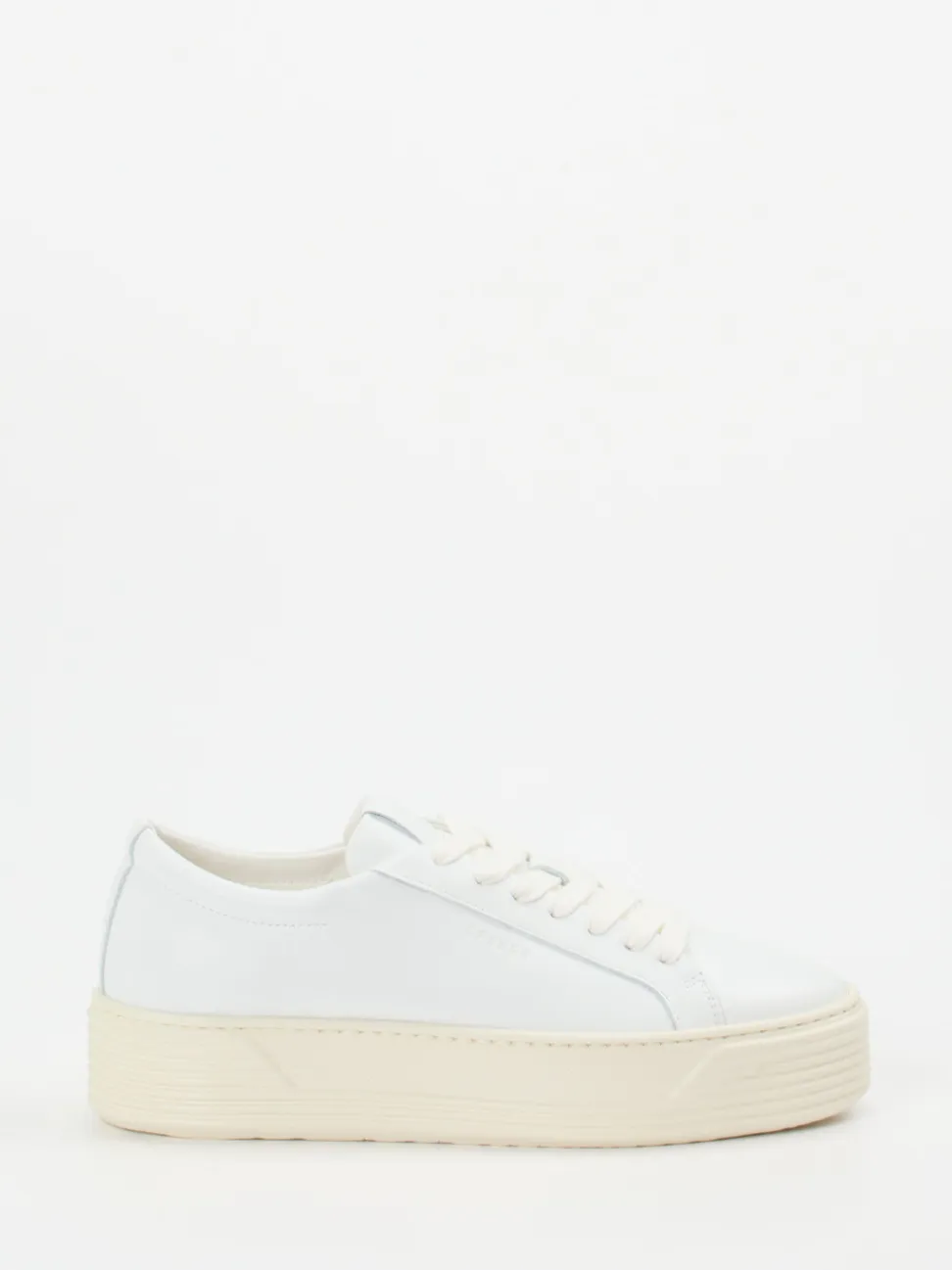 Copenhagen – Plateau-Sneaker aus Lammleder Weiß