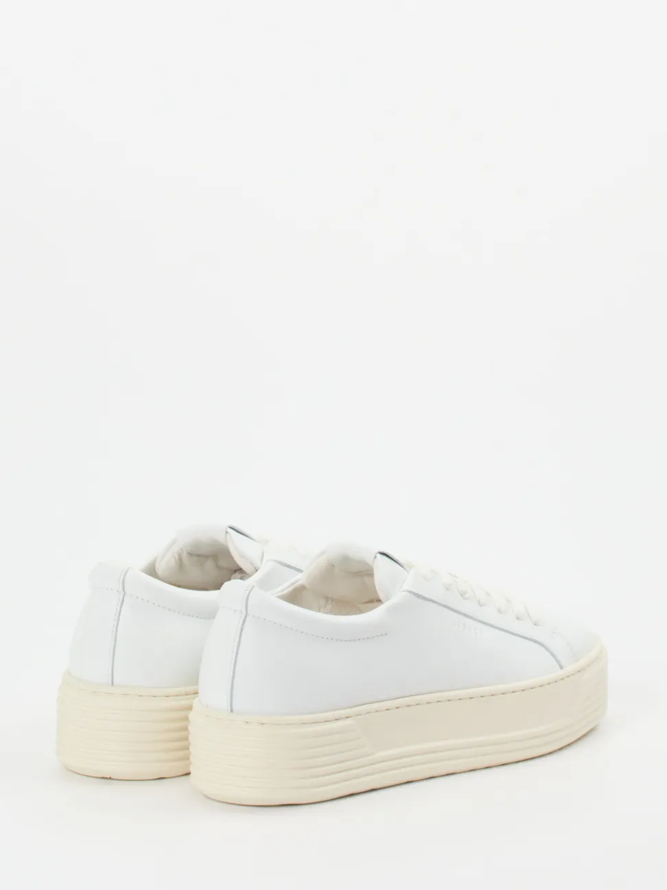 Copenhagen – Plateau-Sneaker aus Lammleder Weiß