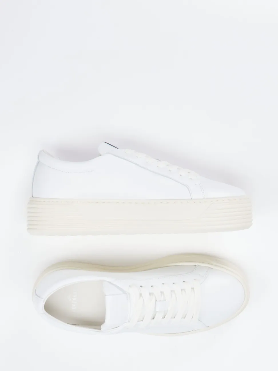 Copenhagen – Plateau-Sneaker aus Lammleder Weiß