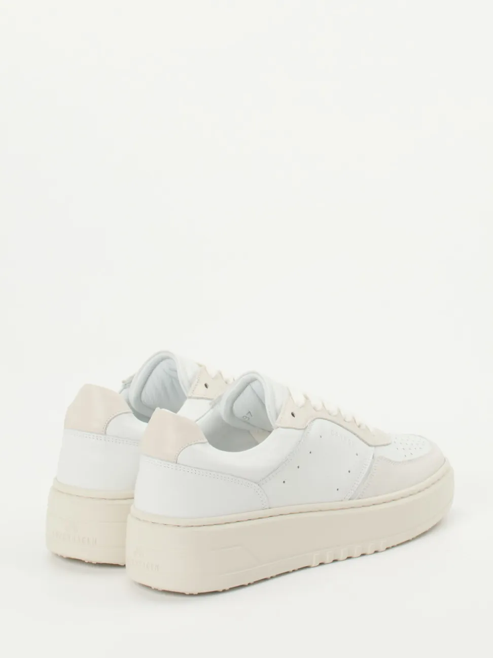 Copenhagen – Plateau-Sneaker aus Kalbleder Offwhite