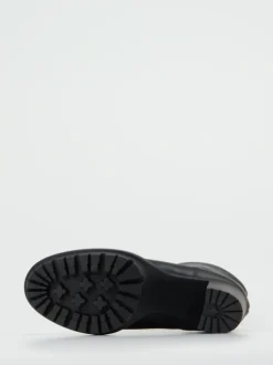 Copenhagen – Plateau-Stiefeletten aus Stretchleder schwarz