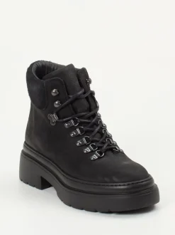 Copenhagen – Schnürboots aus Nubukleder schwarz