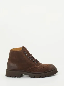 Copenhagen – Schnürboots aus Veloursleder dunkelbraun