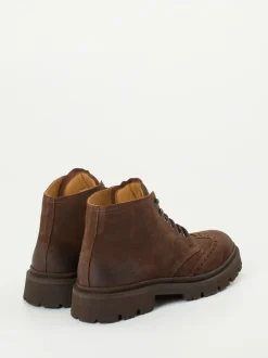 Copenhagen – Schnürboots aus Veloursleder dunkelbraun