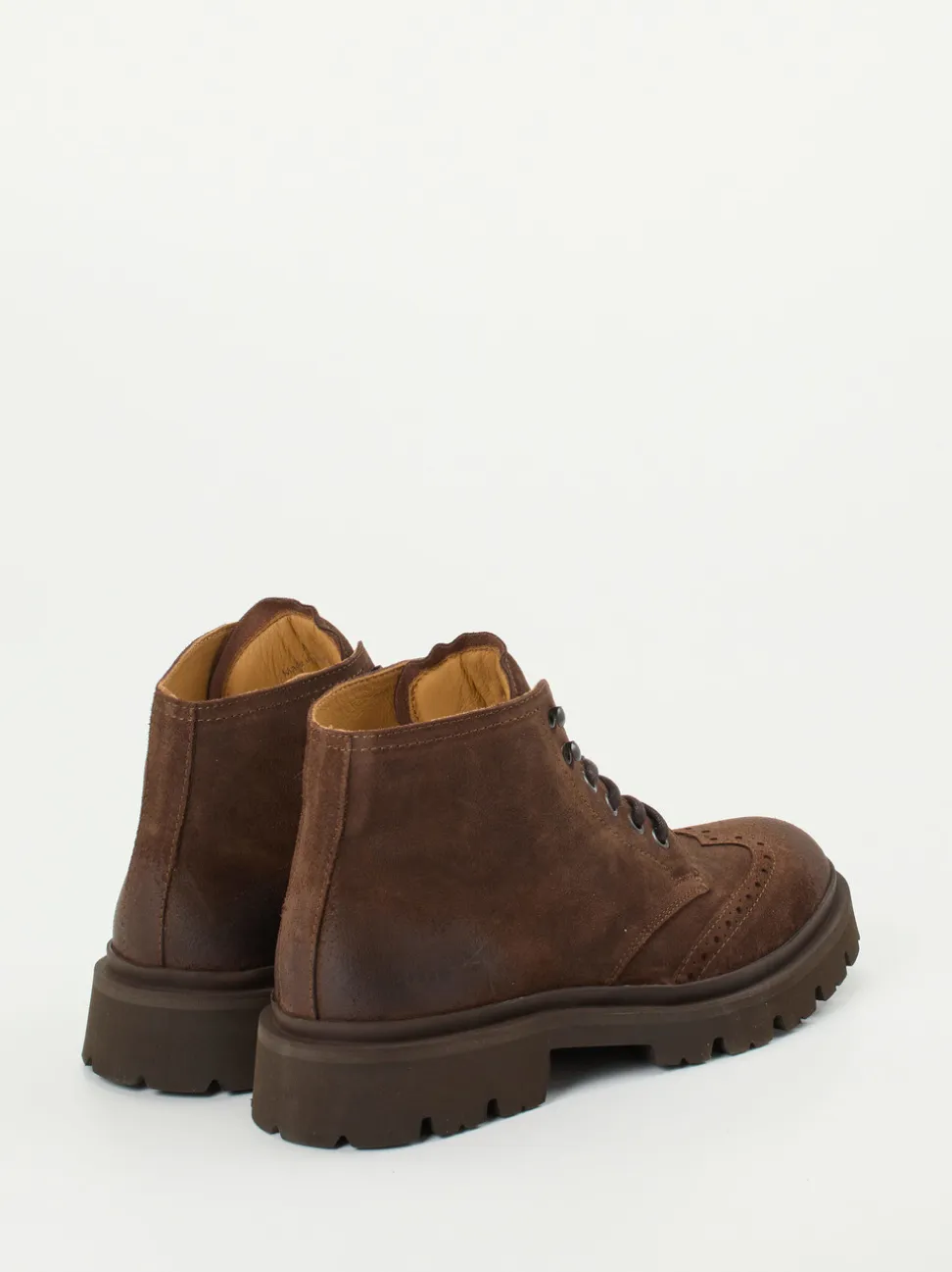 Copenhagen – Schnürboots aus Veloursleder dunkelbraun
