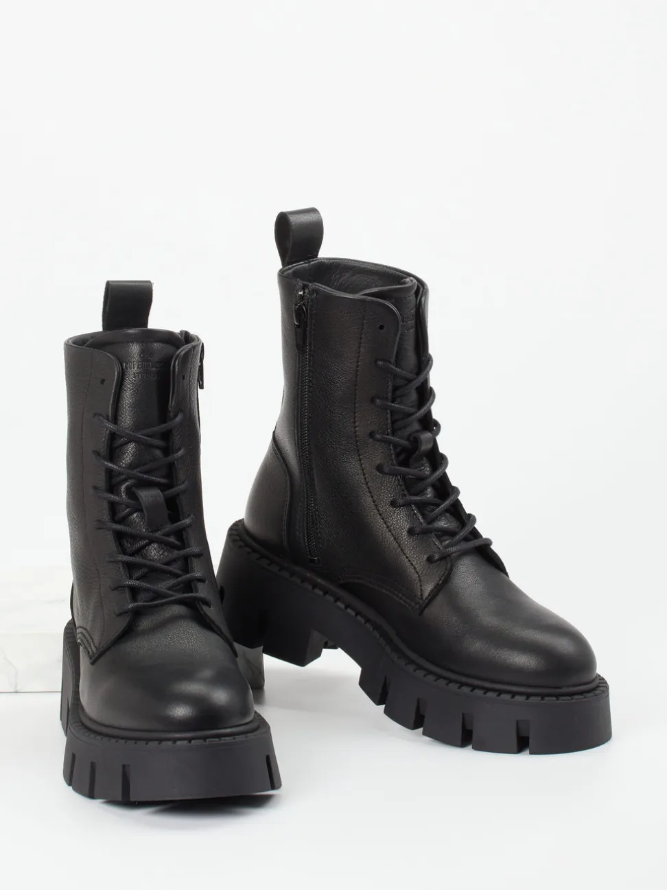 Copenhagen – Schnürboots aus Kalbleder Schwarz