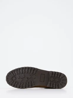 Copenhagen – Schnürschuh aus Veloursleder cognacbraun