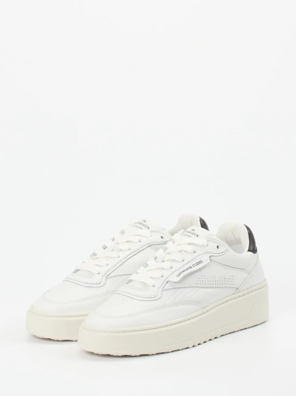 Copenhagen – Sneaker aus Glattleder Offwhite