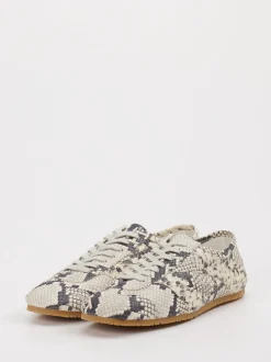 Copenhagen – Sneaker aus geprägtem Leder Beige