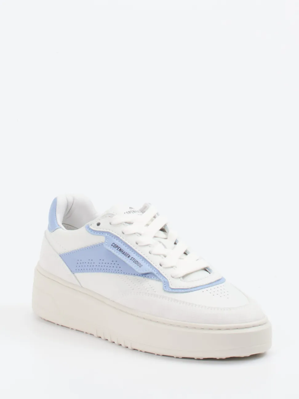 Copenhagen – Sneaker aus Kalbleder mit Pastellakzent