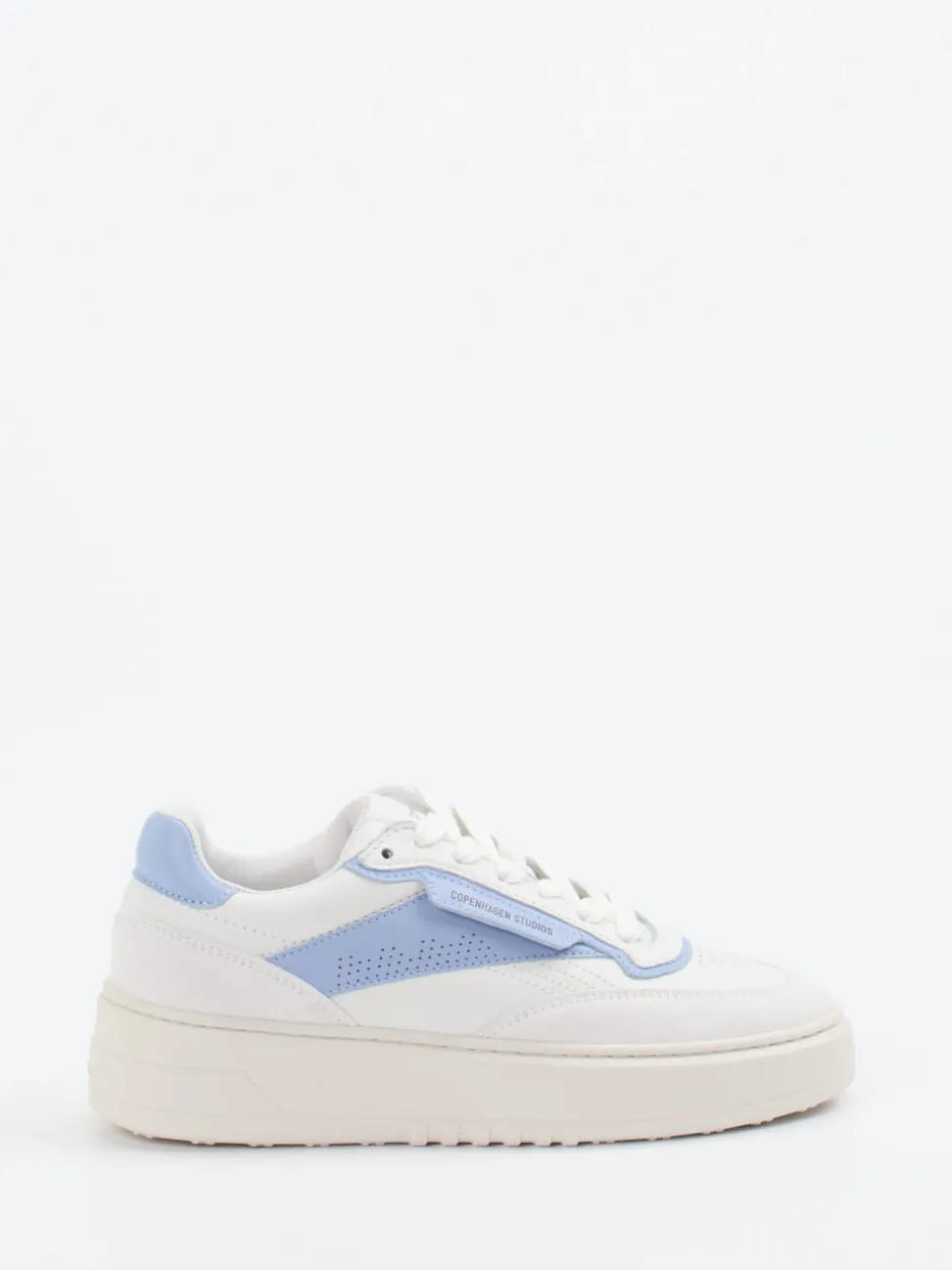 Copenhagen – Sneaker aus Kalbleder mit Pastellakzent