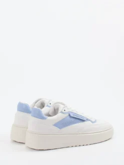 Copenhagen – Sneaker aus Kalbleder mit Pastellakzent