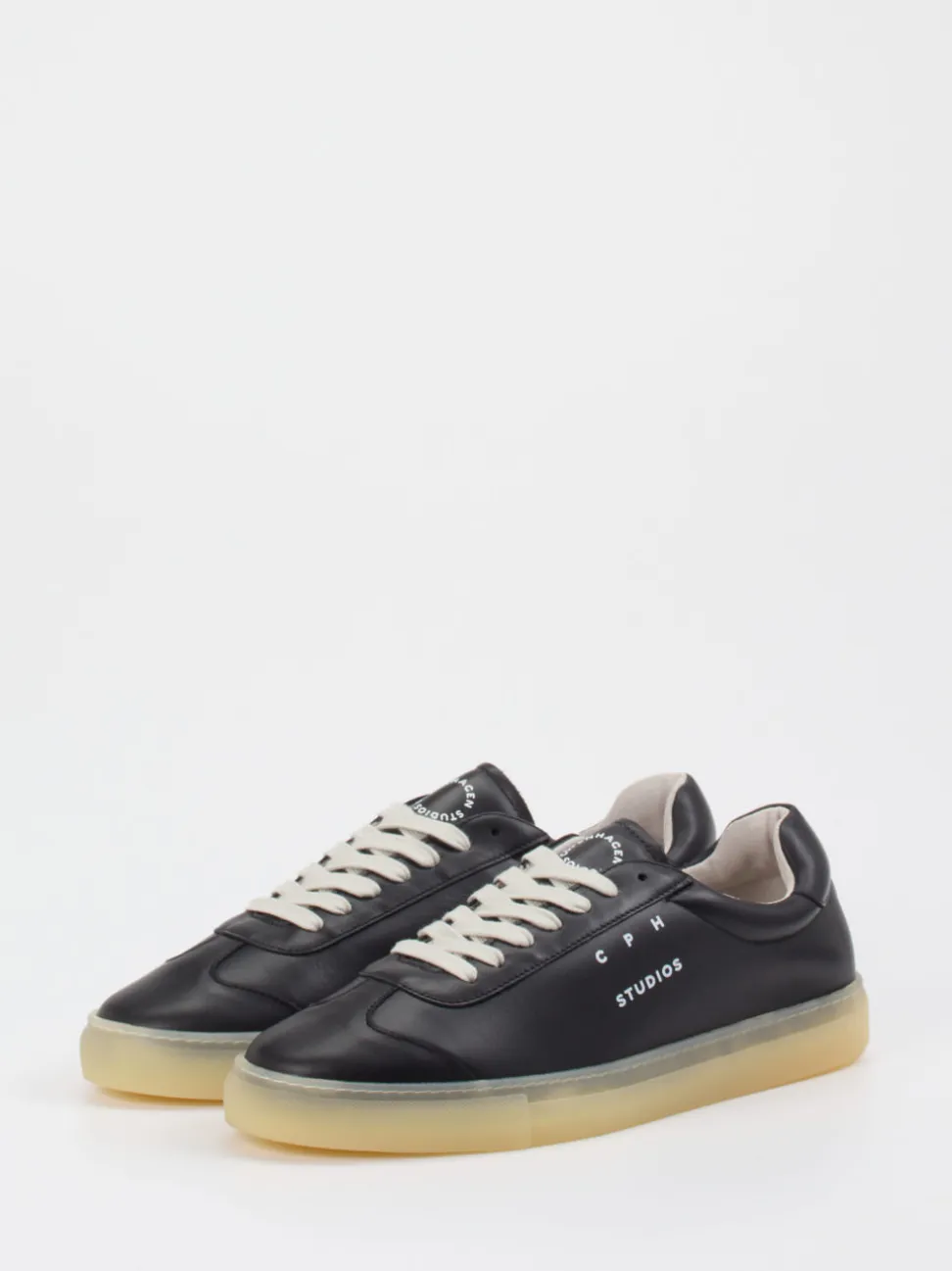 Copenhagen – Sneaker aus Kalbleder in Schwarz