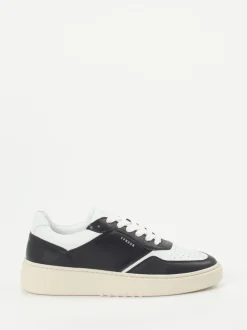Copenhagen – Sneaker aus Kalbleder in Schwarz-Weiß