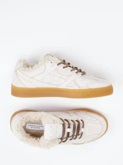 Copenhagen – Sneaker aus Kalbleder mit Teddyfutter