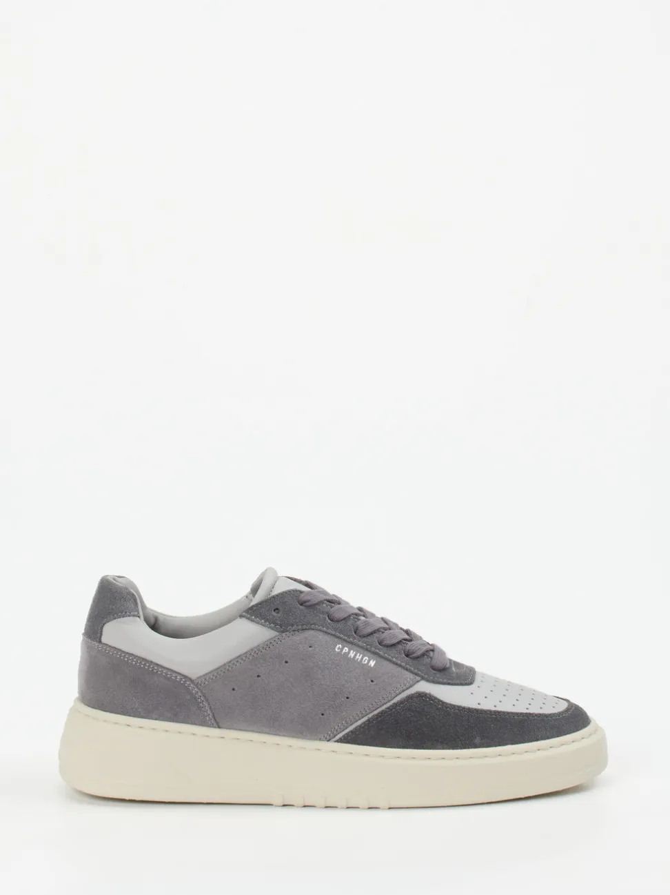 Copenhagen – Sneaker aus Kalbleder und Veloursleder grau