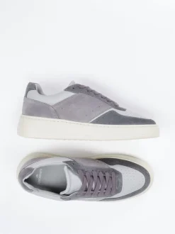 Copenhagen – Sneaker aus Kalbleder und Veloursleder grau